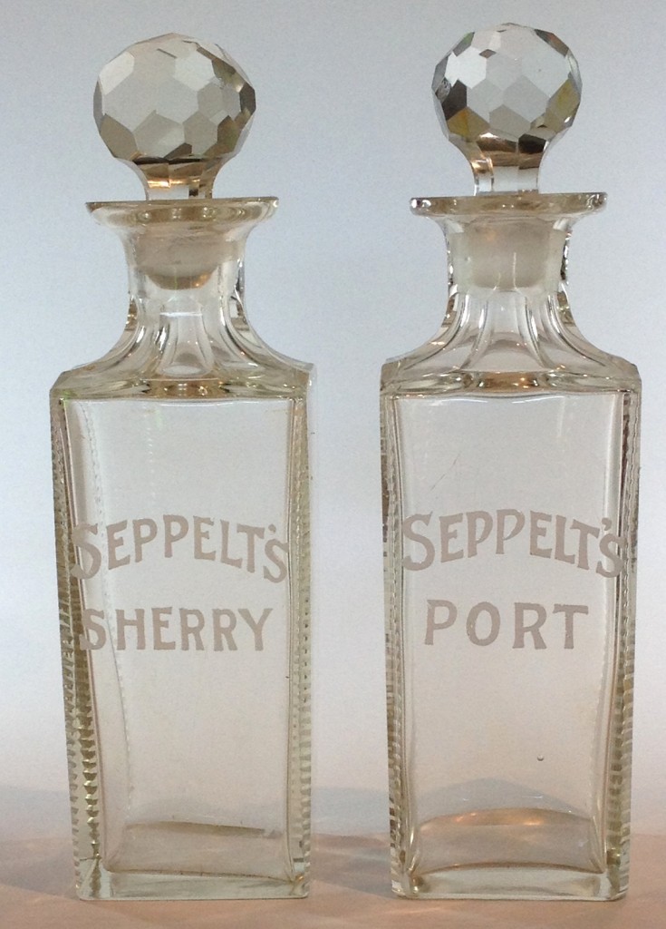 Seppelts Port & Sherry Decanters. c1900s